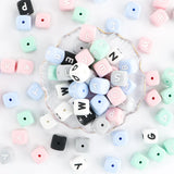 Silicone Letter Beads 12mm Alphabet DIY Name Food Pacifier Pendant