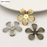 29mm Copper Mesh Flower Base Setting for DIY Jewelry