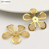 29mm Copper Mesh Flower Base Setting for DIY Jewelry