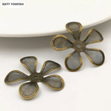 29mm Copper Mesh Flower Base Setting for DIY Jewelry