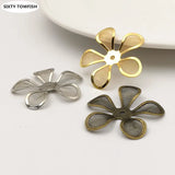 29mm Copper Mesh Flower Base Setting for DIY Jewelry