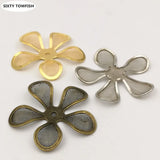 29mm Copper Mesh Flower Base Setting for DIY Jewelry