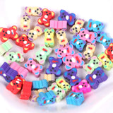 20-100 pcs Butterfly Clay Beads for Kids Jewelry DIY Making