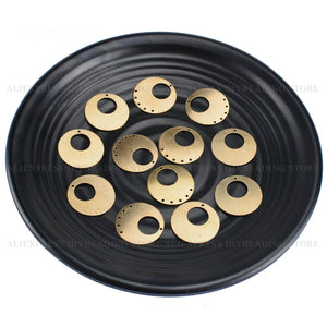 1000pcs Brass Round Circle Pendant Finding for Jewelry Making (22.5mm)