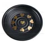 Brass Heart Charms for Jewelry Making Flat Blank Engraving