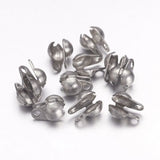 20-100Pcs 304 Stainless Steel Bead Tips Clamshell Jewelry Making