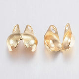 20-100Pcs 304 Stainless Steel Bead Tips Clamshell Jewelry Making