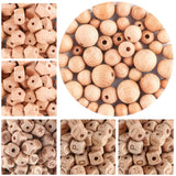 20-100Pcs Beech Wooden Round Beads Necklace Bracelet Jewelry Making