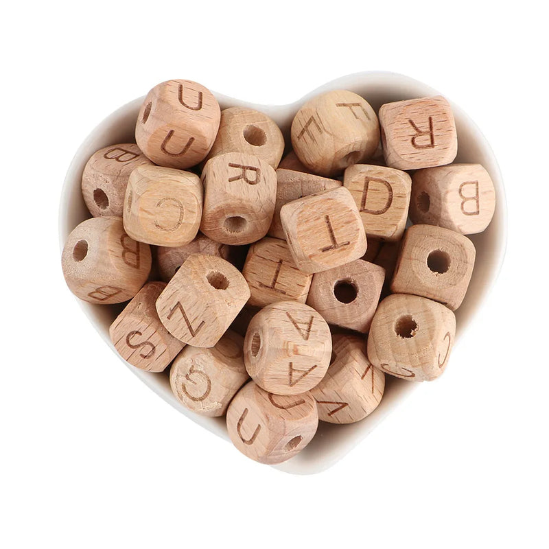 20-100Pcs Beech Wooden Round Beads Necklace Bracelet Jewelry Making