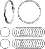 20-100Pcs Metal Keychain Ring Split Ring Keyfob Key Holder Rings DIY Key Ring