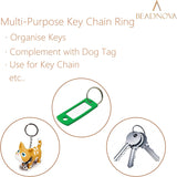 20-100Pcs Metal Keychain Ring Split Ring Keyfob Key Holder Rings DIY Key Ring