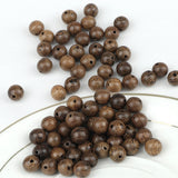 20-100Pcs Wood Spacer Beads 8MM Charm Round Beads Jewelry DIY Bracelets Necklace