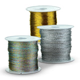 0.2-1mm Silk Thread Cord 20-100m/Roll DIY Bracelet Necklace Chinese Knot Tassel