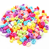 Polymer Clay Beads Mixed Clay Number Beads No Hole Loose Spacer Beads