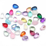 20-100pcs Mixed Water Drop Shape Beads Czech Glass Loose Spacer Beads