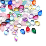 20-100pcs Mixed Water Drop Shape Beads Czech Glass Loose Spacer Beads