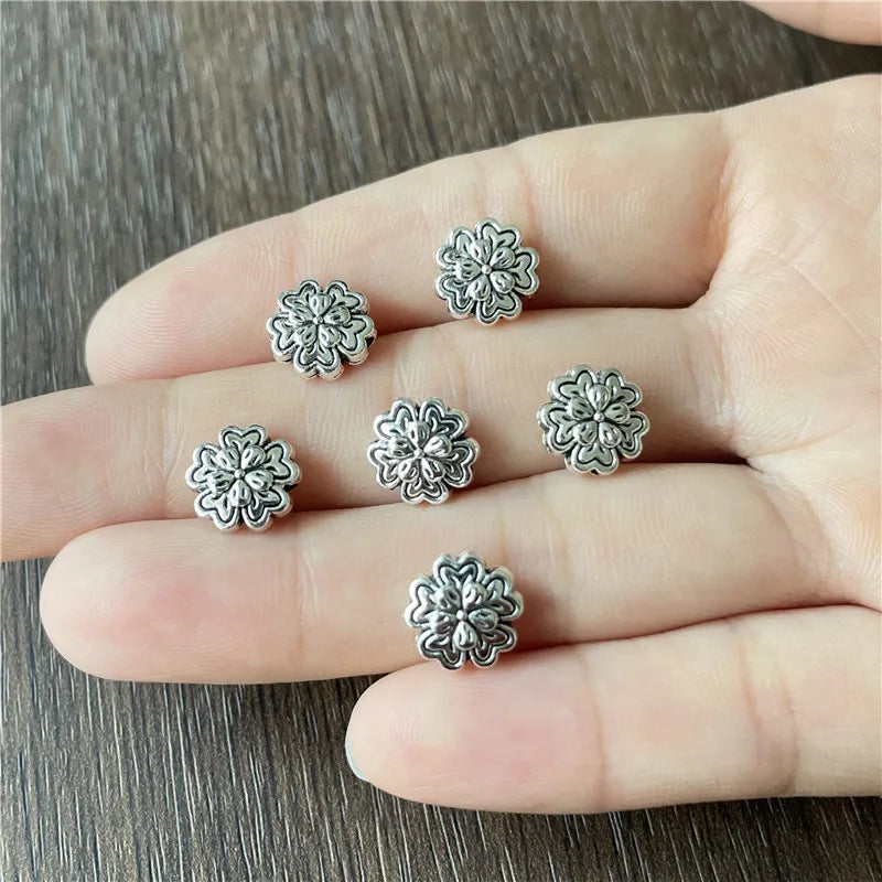 Alloy Peony Flower Bead Connectors for Jewelry Making DIY