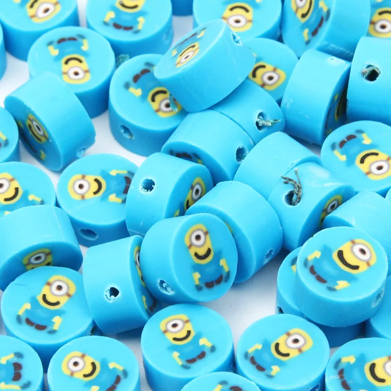 20-100pcs Cartoon Animal Clay Beads for Jewelry Making