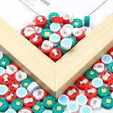 20-100pcs Christmas Clay Beads Polymer Clay Spacer Beads Xmas DIY Accessories