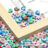 20-100pcs Christmas Polymer Clay Beads DIY Jewelry Making