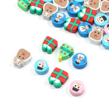 20-100pcs Christmas Polymer Clay Beads DIY Jewelry Making