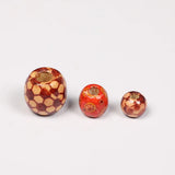 20-100pcs Mixed Printed Wood Beads Large Hole Bead DIY Jewelry Accessories