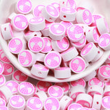 20-100pcs 9mm Polymer Clay Beads Spider Web for Jewelry Making