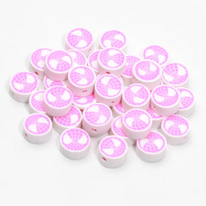 20-100pcs 9mm Polymer Clay Beads Spider Web for Jewelry Making