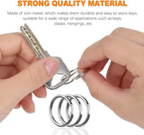 Stainless Steel Key Ring 25mm Round Split Keychain Blank Circle DIY Findings