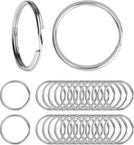Stainless Steel Key Ring 25mm Round Split Keychain Blank Circle DIY Findings