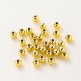 20-100pcs 14K 18K Platinum Round Spacer Beads DIY Jewelry Supplies