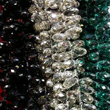 Teardrop Crystal Loose Strand Glass Beads 100Pcs