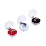 Mini Transparent Proposal Ring Box Display Holder Gift Packaging Box