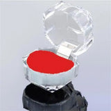Mini Transparent Proposal Ring Box Display Holder Gift Packaging Box