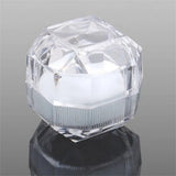 Mini Transparent Proposal Ring Box Display Holder Gift Packaging Box