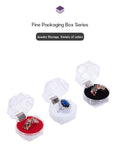 Mini Transparent Proposal Ring Box Display Holder Gift Packaging Box