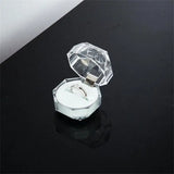 Mini Transparent Proposal Ring Box Display Holder Gift Packaging Box