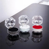 Mini Transparent Proposal Ring Box Display Holder Gift Packaging Box