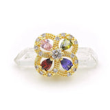 Micro Pave CZ Clover Beads for DIY Bracelets or Necklaces