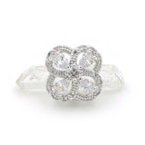 Micro Pave Clear CZ Clover Beads for DIY Bracelets or Necklaces