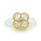 Micro Pave Clear CZ Clover Beads for DIY Bracelets or Necklaces