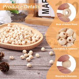 Natural Wood Round Beads Large Hole Spacer Beads for Jewelry Making
