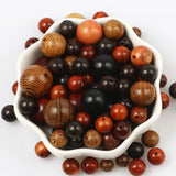 6-15mm Natural Wood Beads Round Wooden Spacer Loose Beads For Jewelry Making