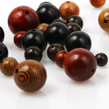 6-15mm Natural Wood Beads Round Wooden Spacer Loose Beads For Jewelry Making