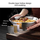 20/22/24cm Japanese Ramen Bowl Stainless Steel Tableware