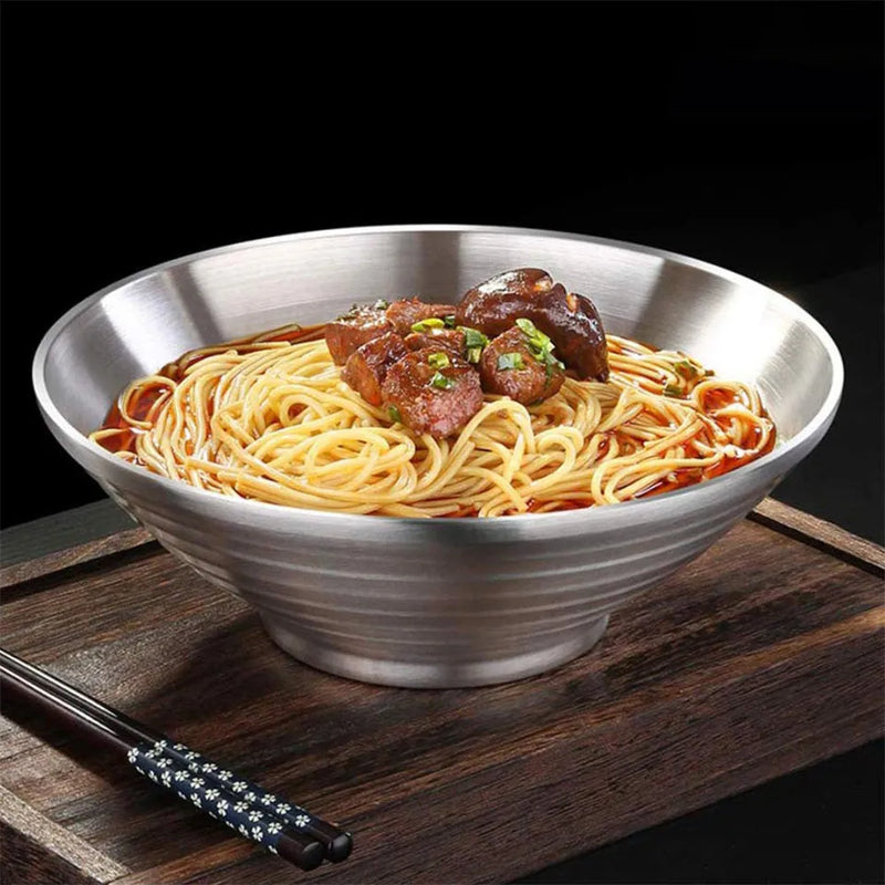 20/22/24cm Japanese Ramen Bowl Stainless Steel Tableware