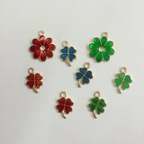 Flower Shape KC Alloy Charms Pendants, 20*22MM & 12*19MM