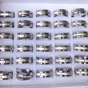 Personalized Stainless Steel Rings Set - 20/24/36pcs
