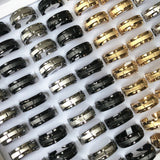 Personalized Stainless Steel Rings Set - 20/24/36pcs