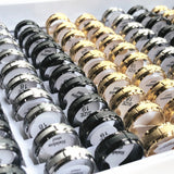 Personalized Stainless Steel Rings Set - 20/24/36pcs